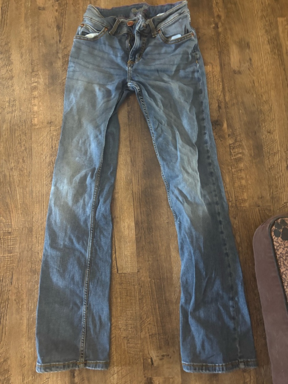 Women’s Boot Cut Jeans in Washed Blue